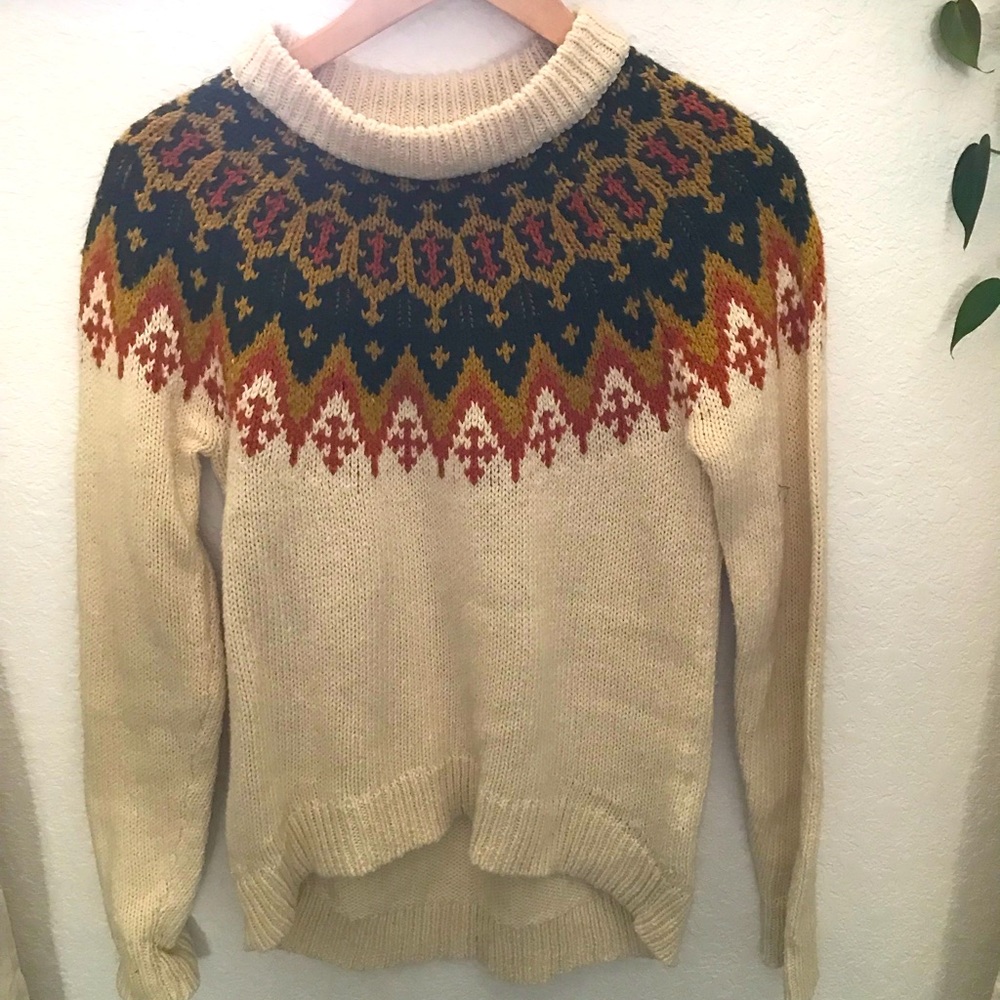 Madewell Cozy Warm Cream Sweater Size XS